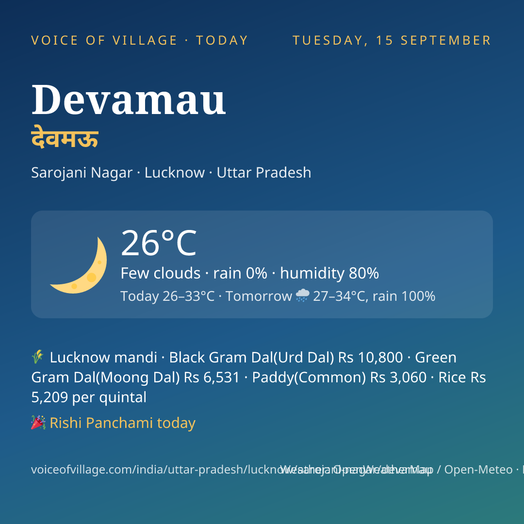Devamau today
