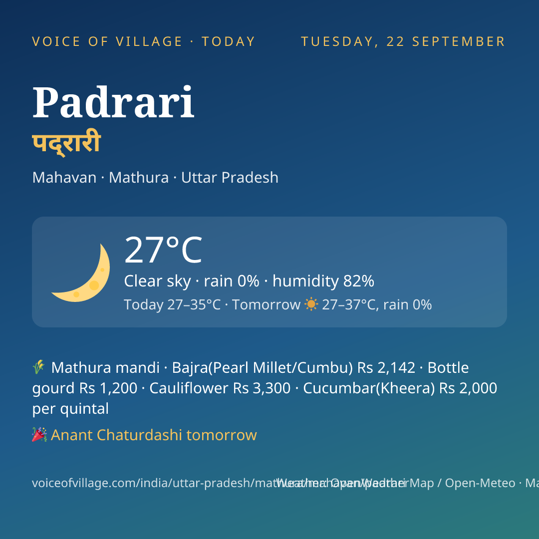 Padrari today