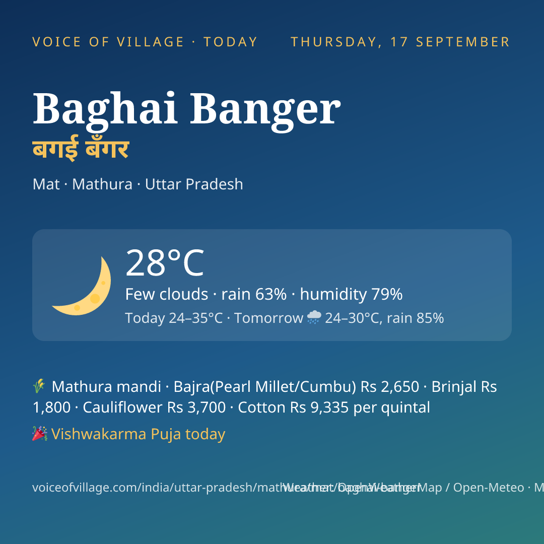 Baghai Banger today