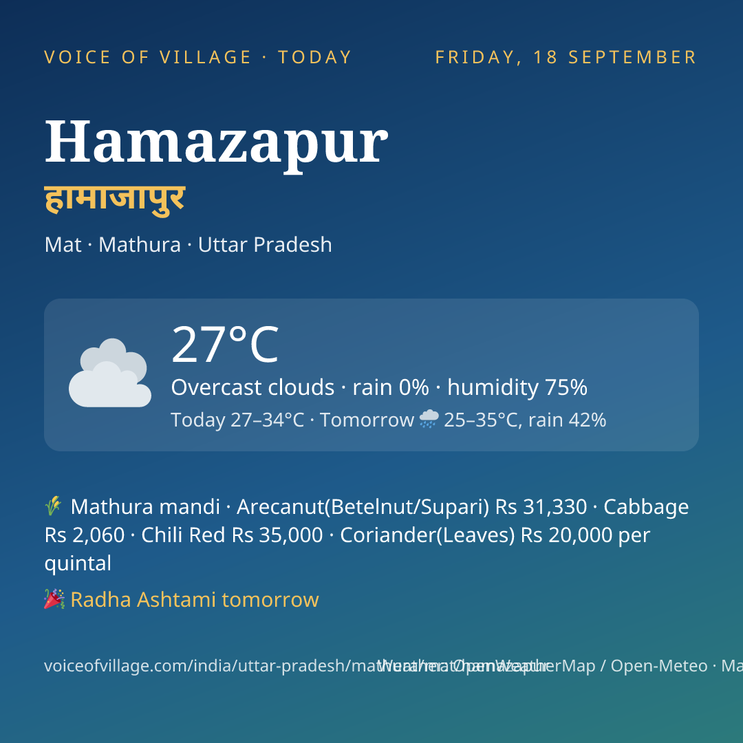 Hamazapur today