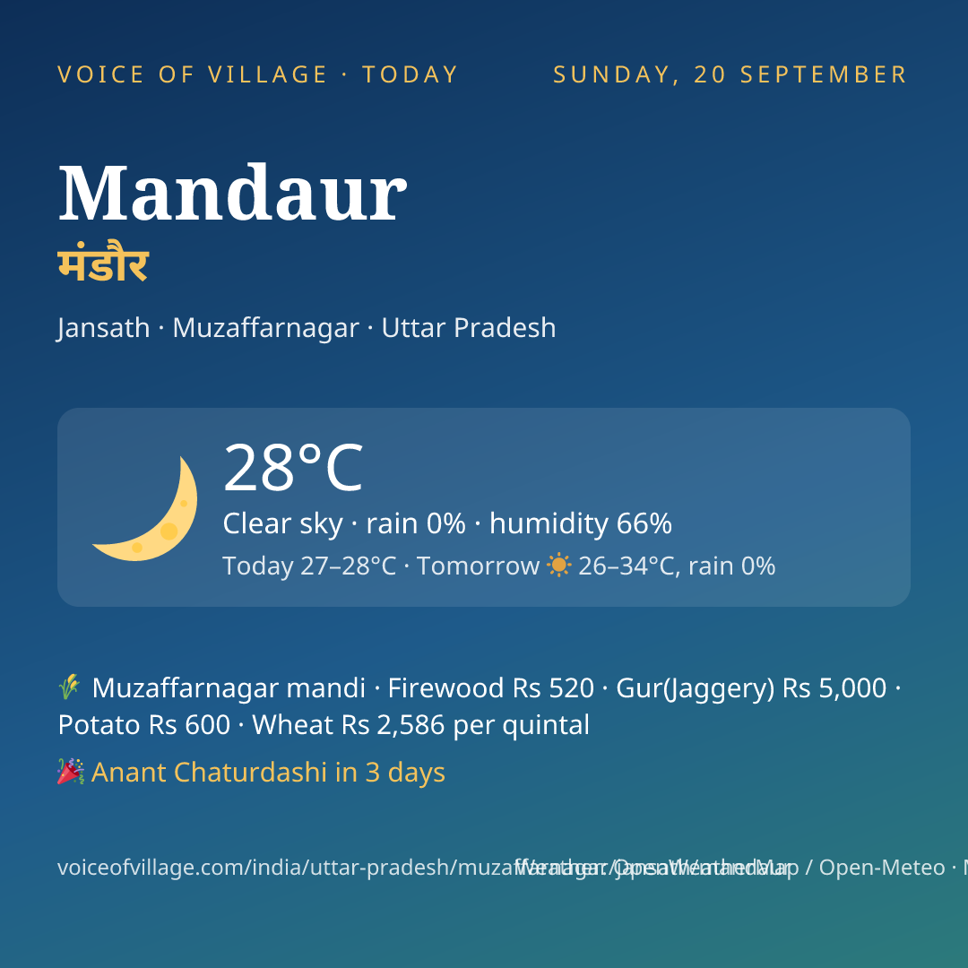 Mandaur today