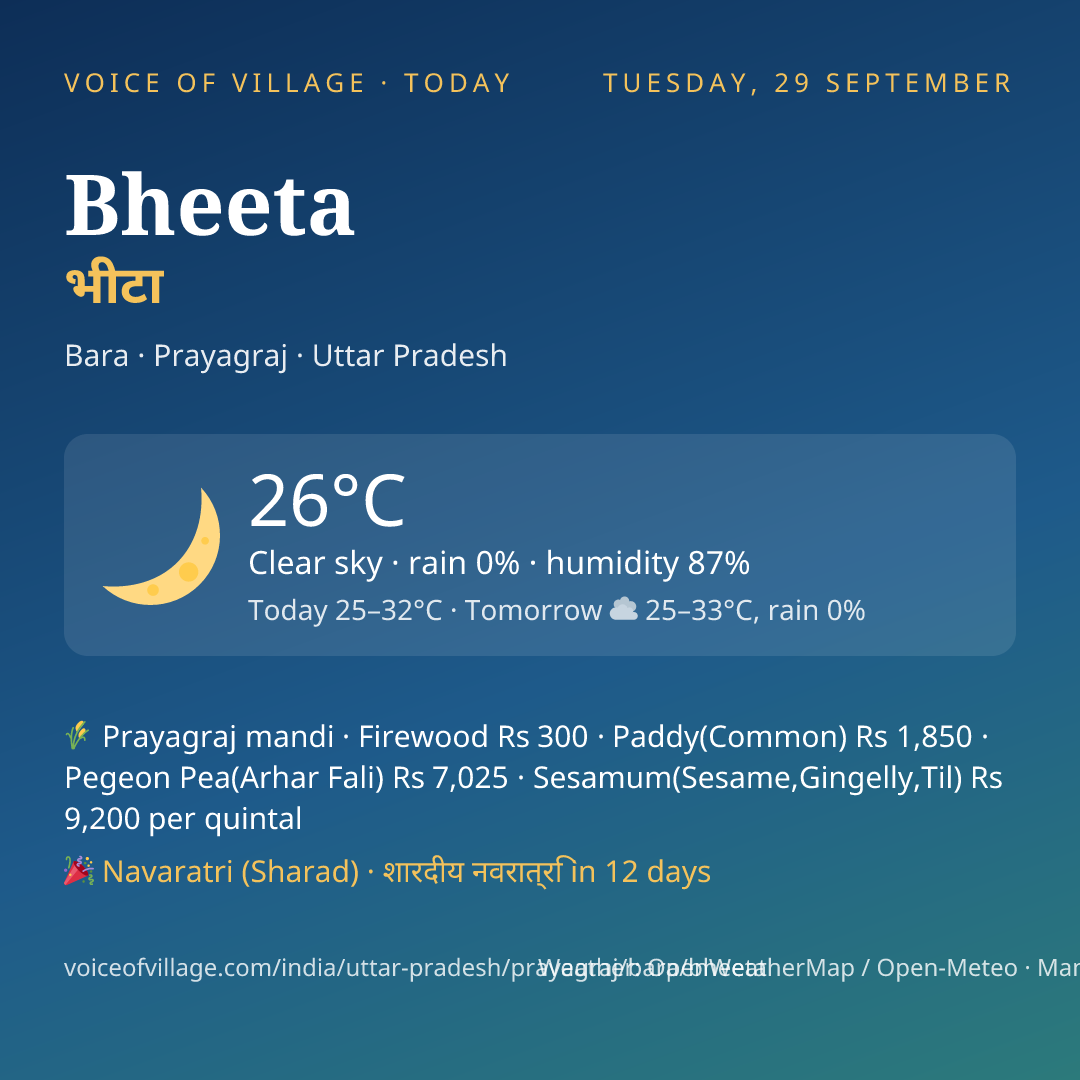 Bheeta today