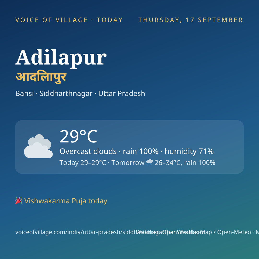 Adilapur today