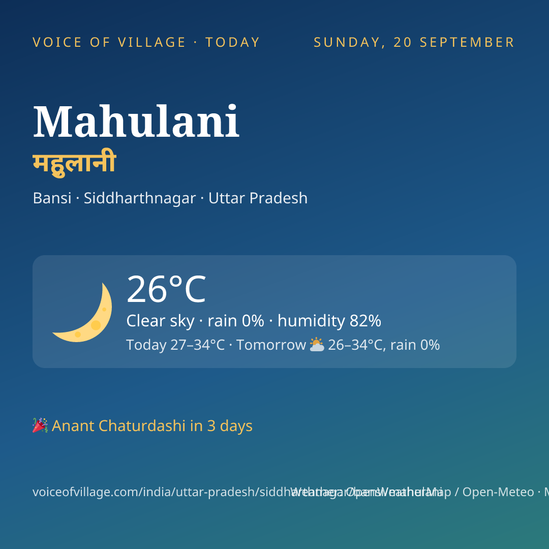 Mahulani today