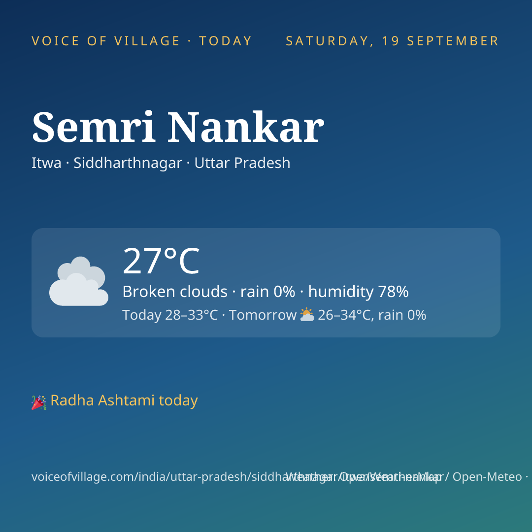 Semri Nankar today