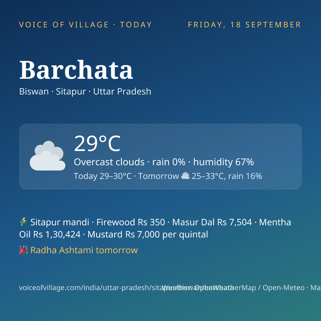 Barchata today