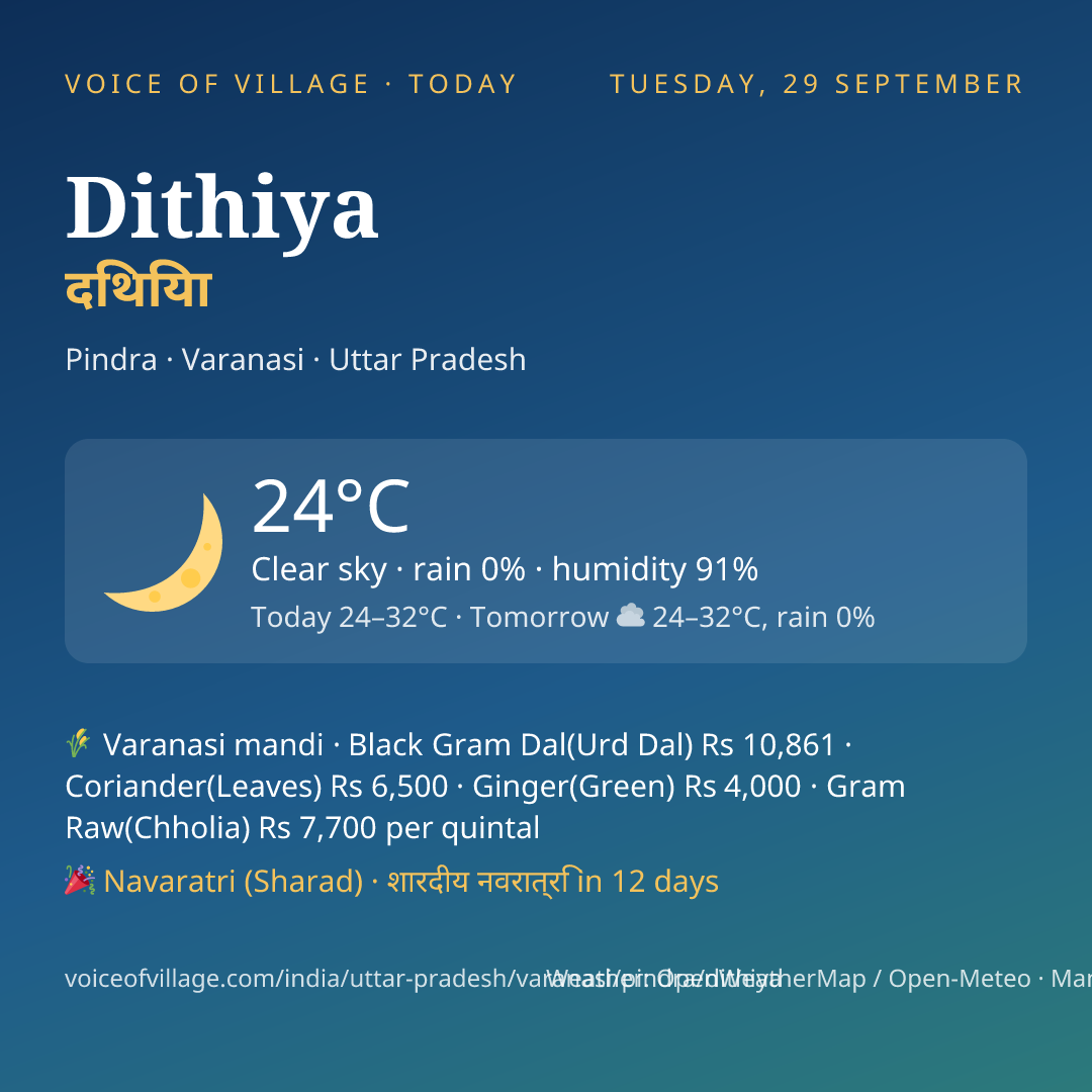 Dithiya today