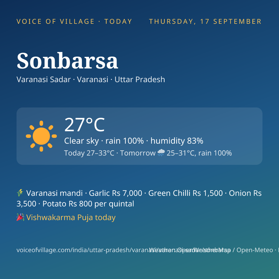 Sonbarsa today
