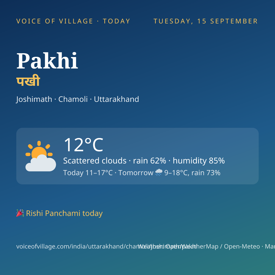 Pakhi today