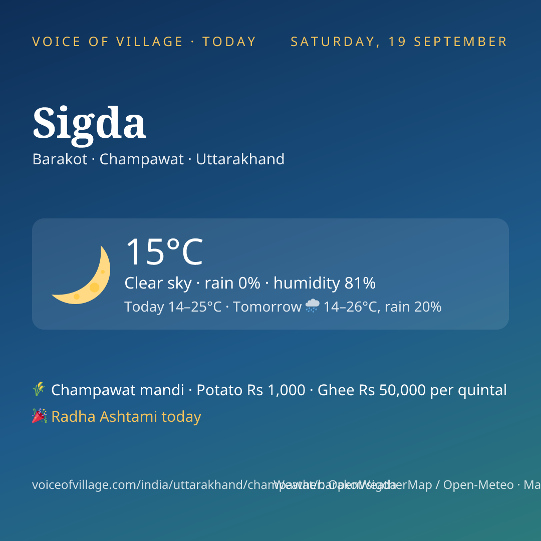Sigda today
