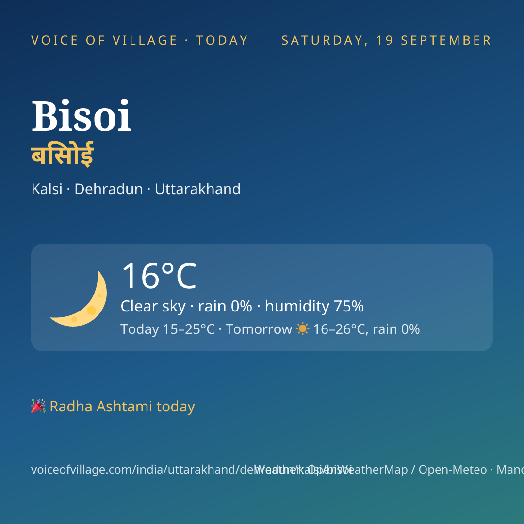 Bisoi today