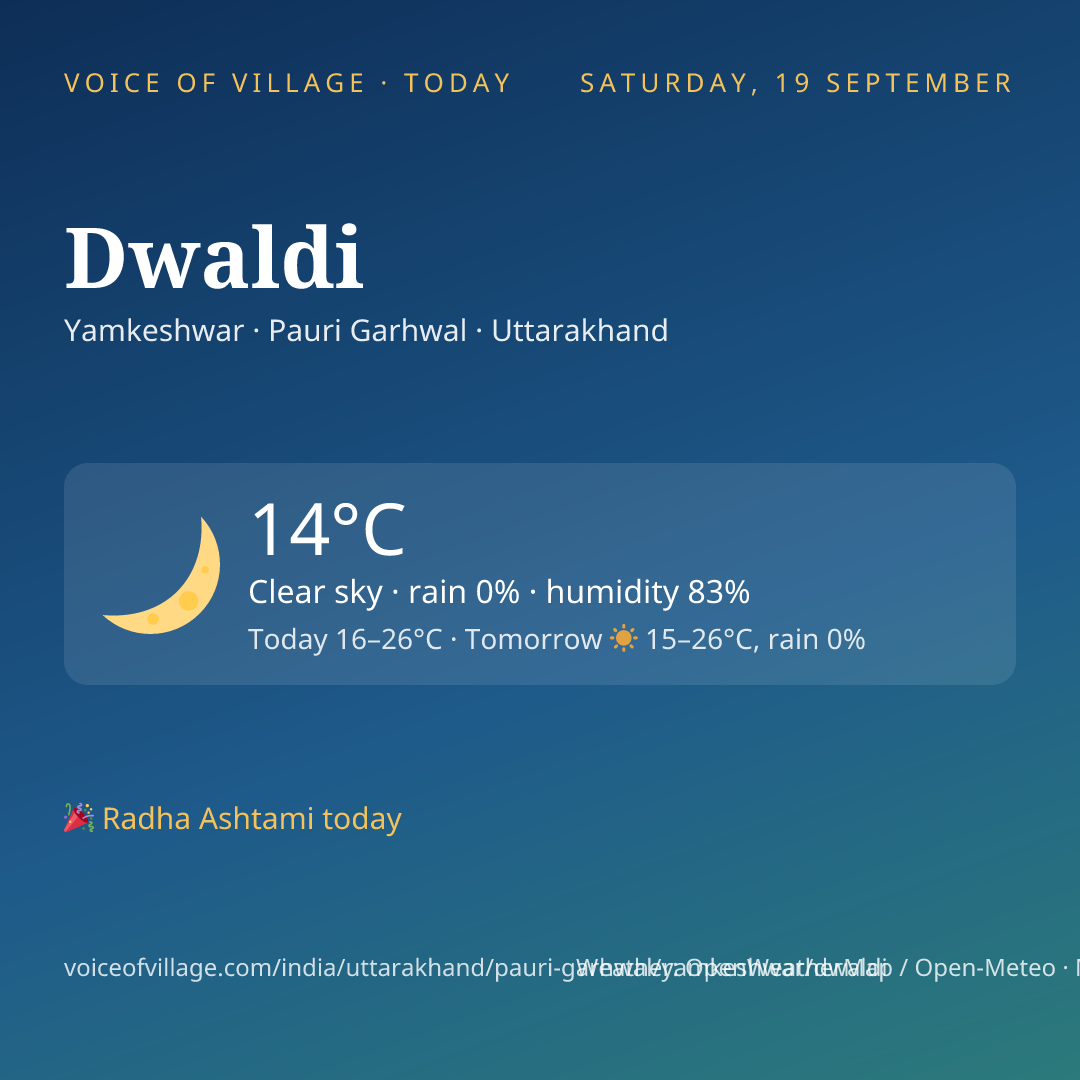 Dwaldi today