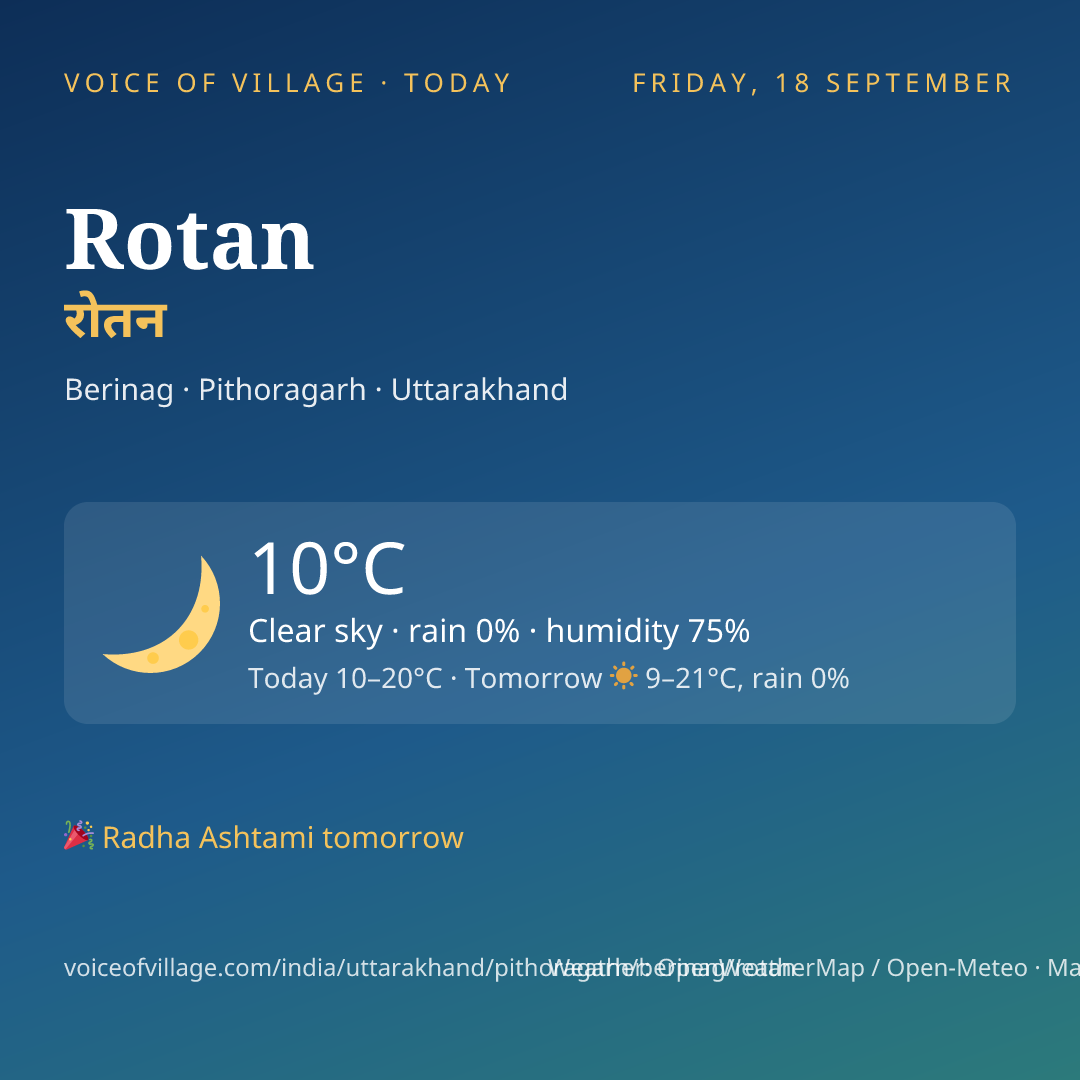 Rotan today