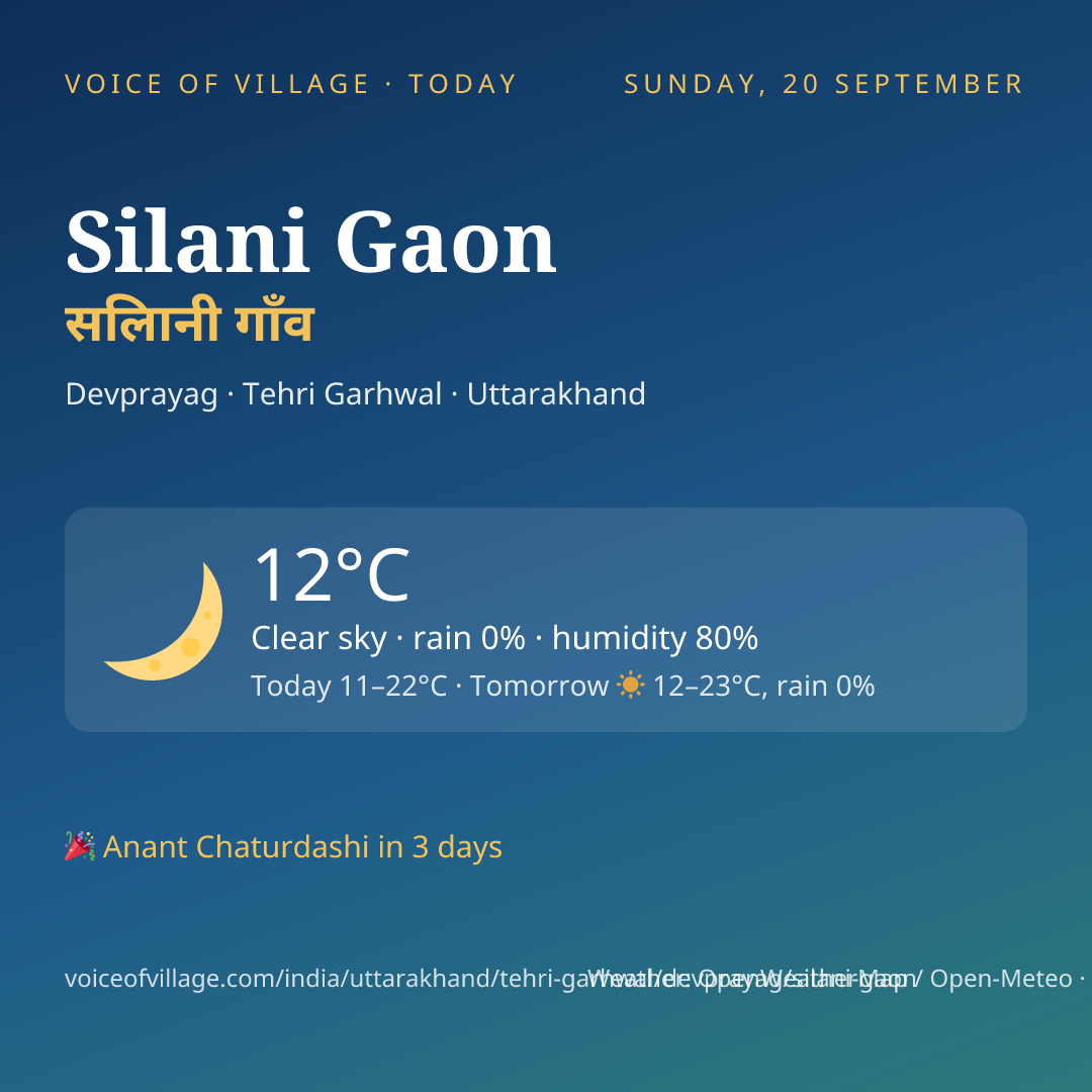 Silani Gaon today