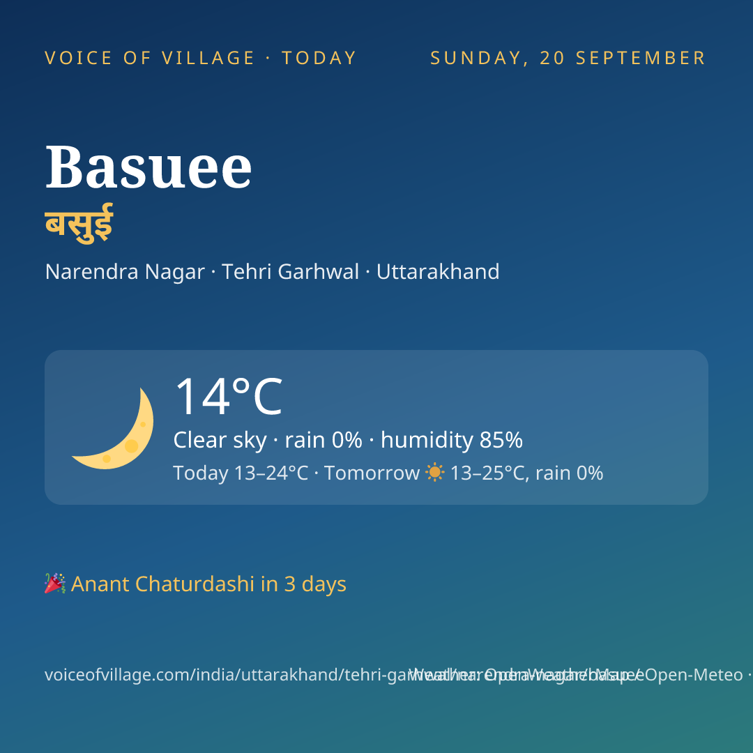 Basuee today
