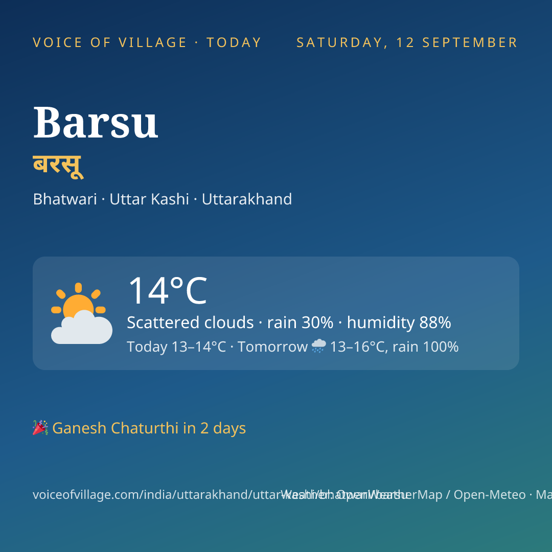 Barsu today