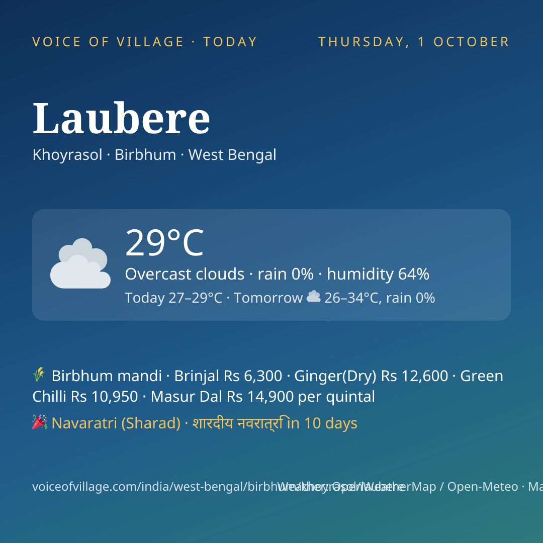 Laubere today