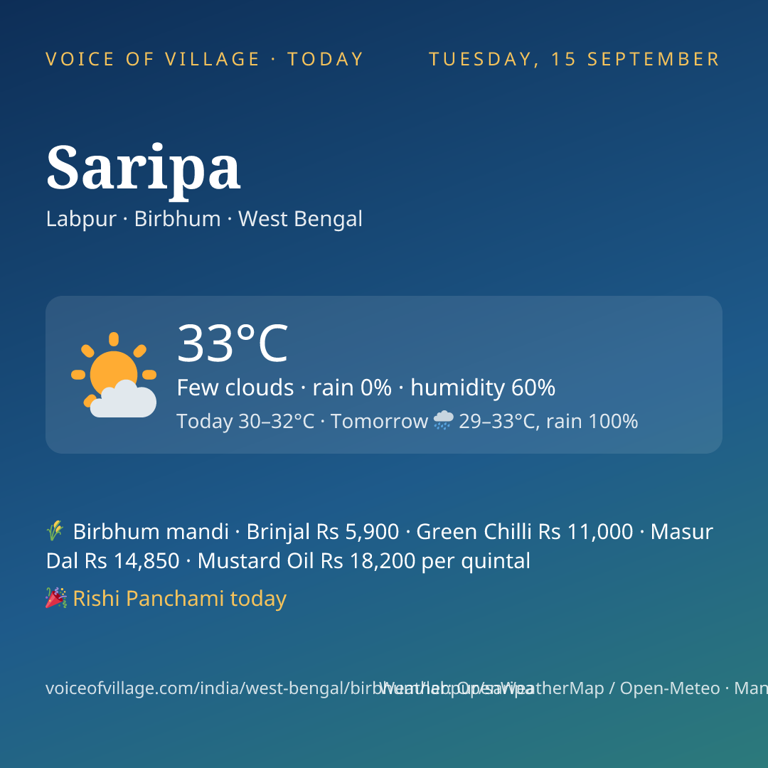 Saripa today
