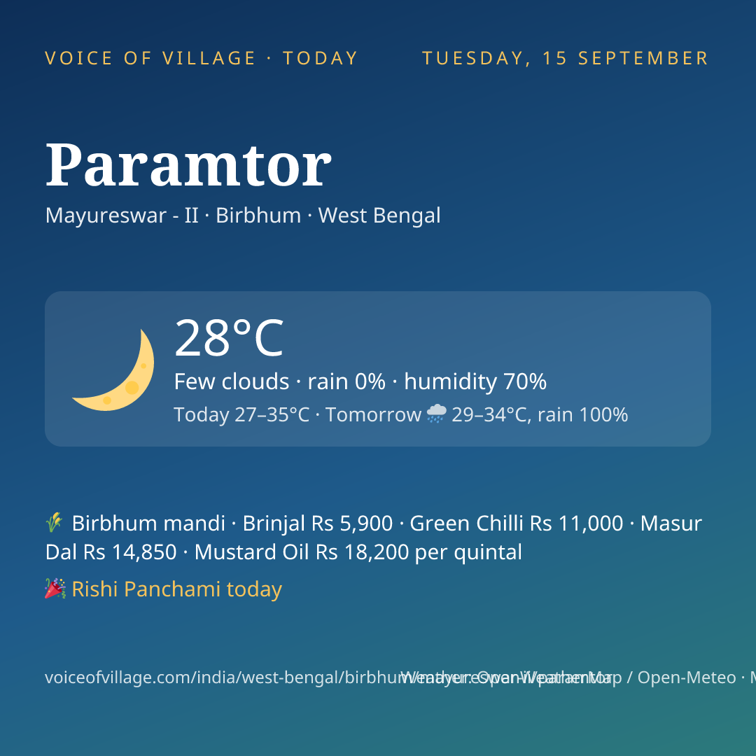 Paramtor today