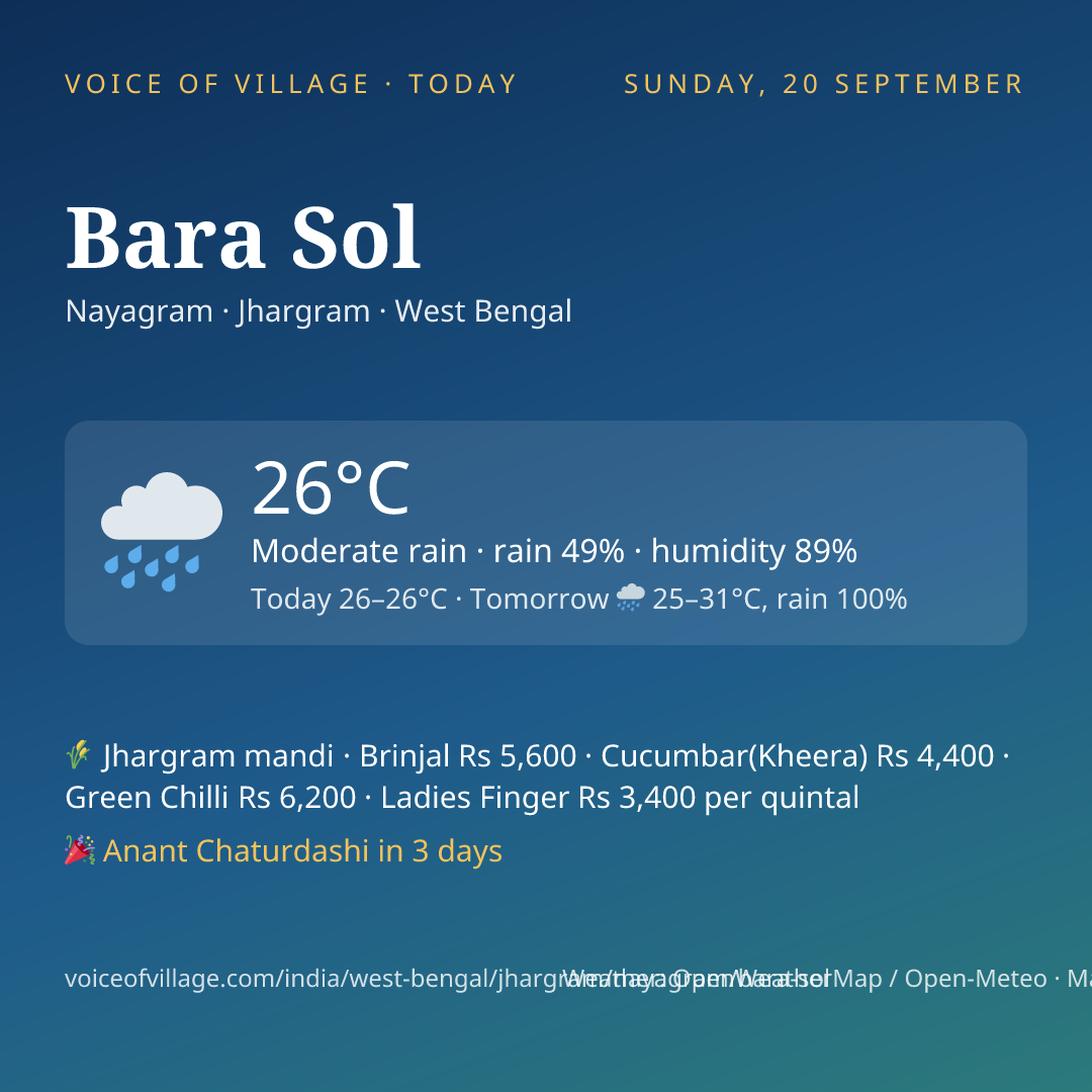 Bara Sol today