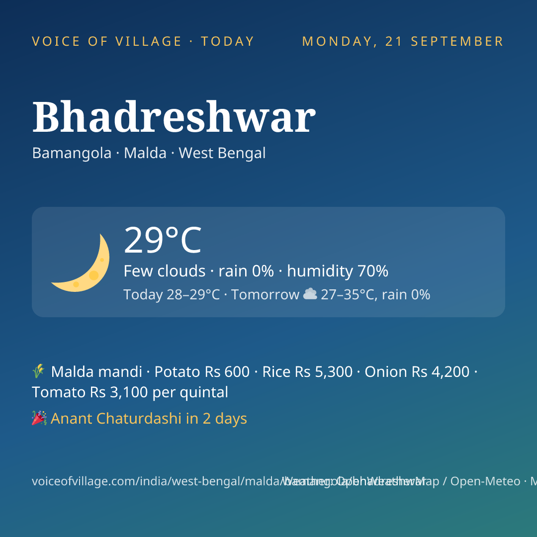 Bhadreshwar today
