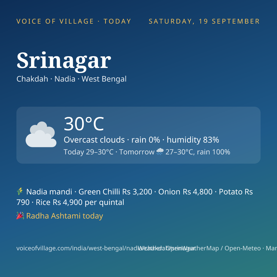 Srinagar today