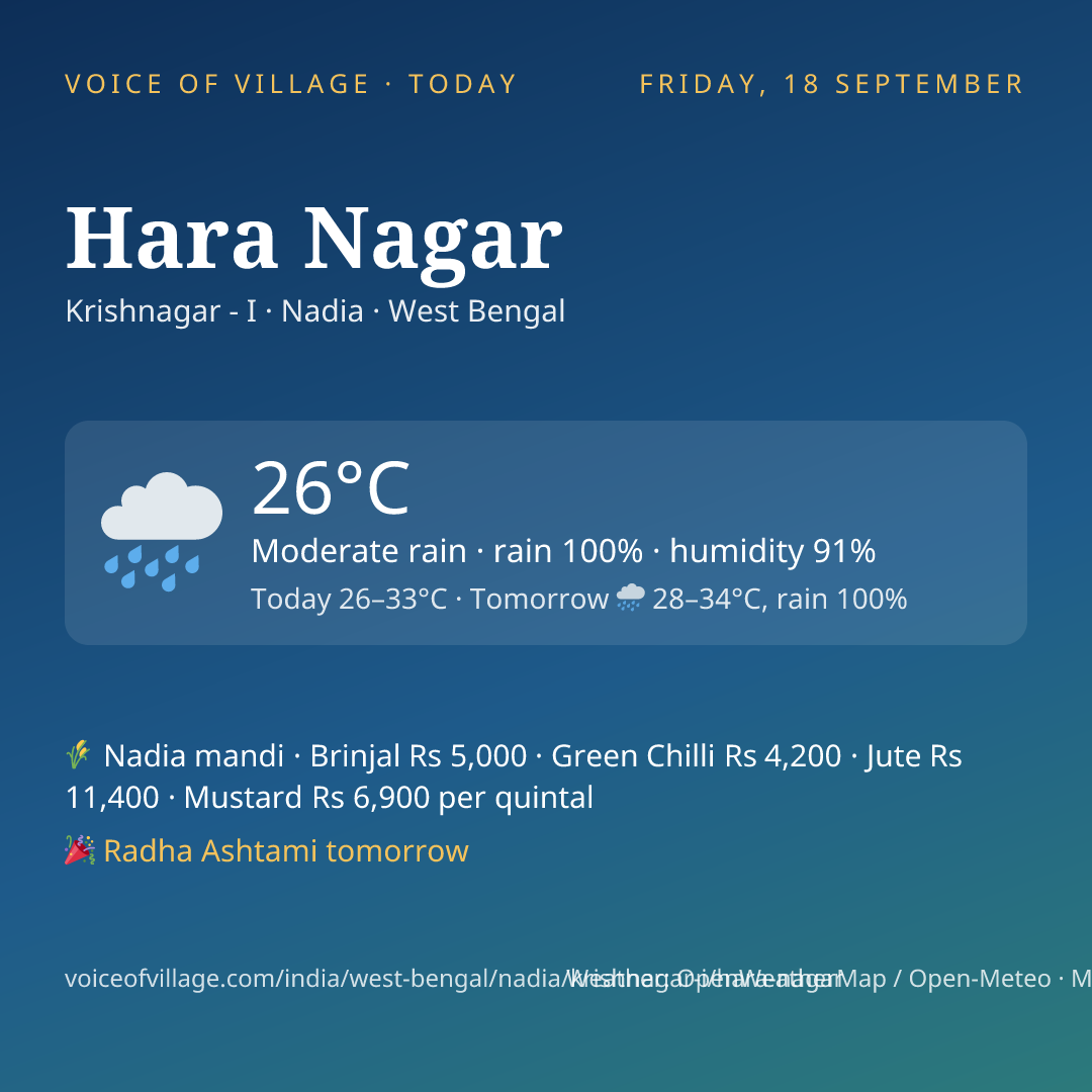 Hara Nagar today
