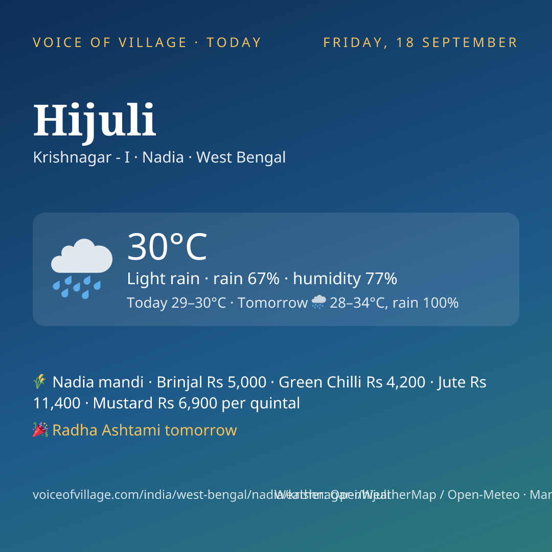 Hijuli today