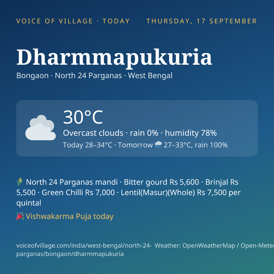 Dharmmapukuria today